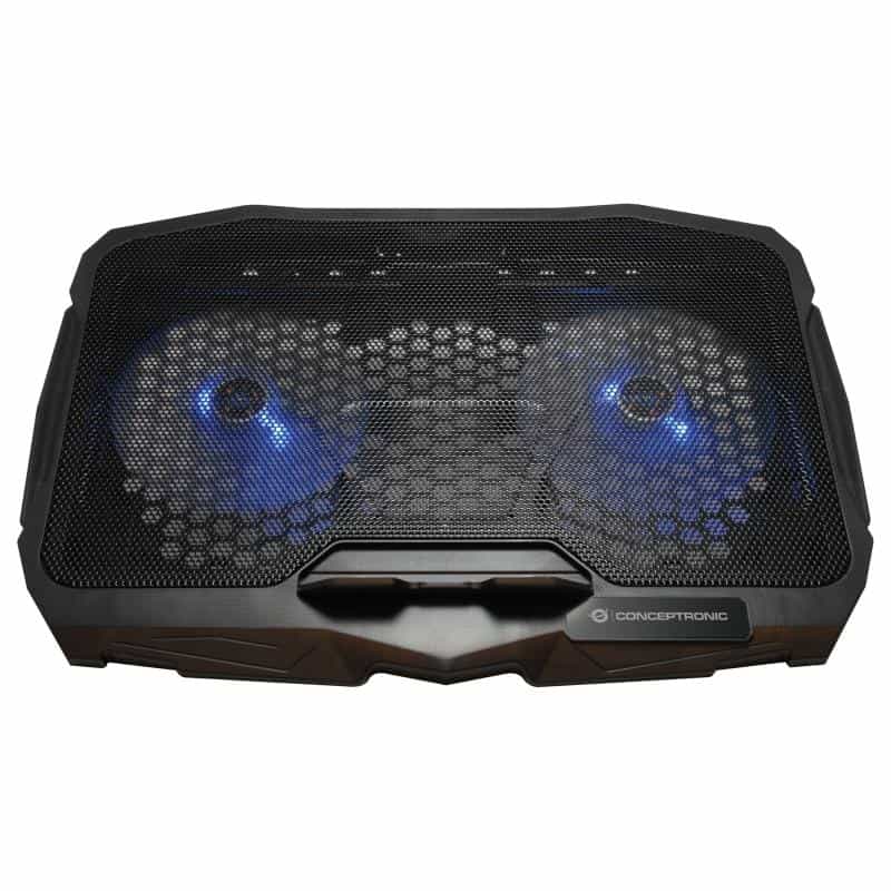 CONCEPTRONIC 2-Fan Cooling Pad (17.0")/ Ergonomisch