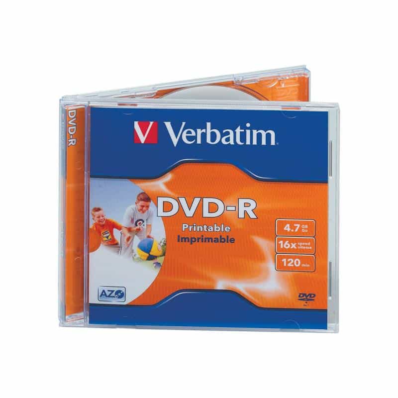 Verbatim DVD-R 4.7GB 16x, 10er Jewelcase printable