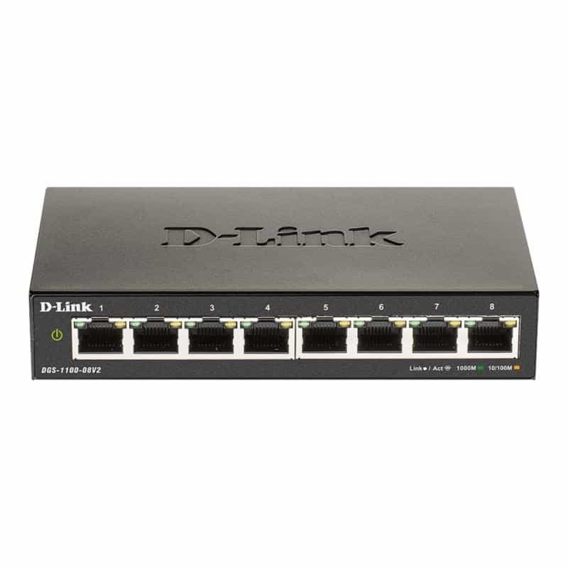 D-LINK 8-Port Layer2 Smart Gigabit Switch, 8x 10/100/1000Mbit/s TP (RJ-45) Port