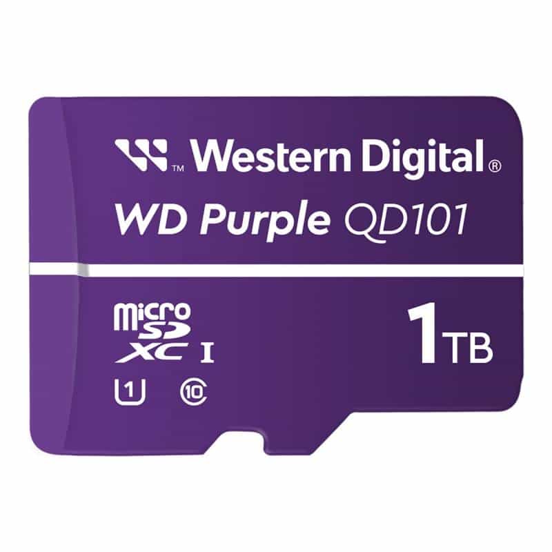 WESTERN DIGITAL WD Purple 1TB Surveillance microSD XC Class - 10 UHS 1
