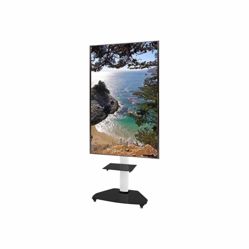 TECHLY TV Trolley weiss fuer 37-70 LED LCD Fernseher max. VESA Groesse unterstuezt 600x400.Halterung