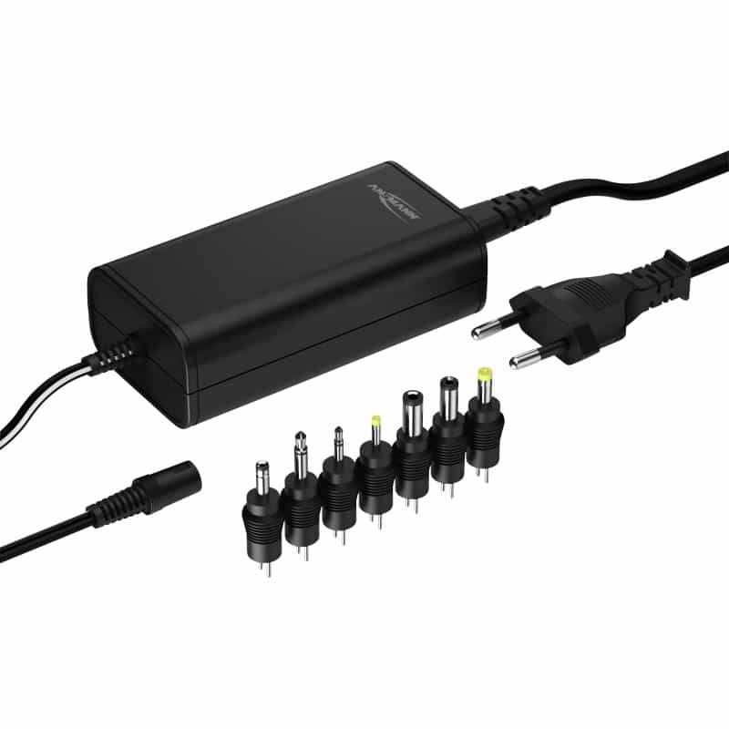 ANSMANN 1201-0026 Steckernetzteil, einstellbar 12 V/DC, 24 V/DC, 22 V/DC, 20 V/DC, 1
