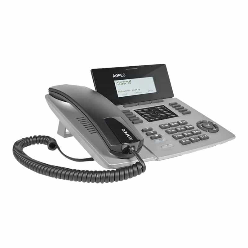 AGFEO Systemtelefon ST54 IP SENSORfon silber