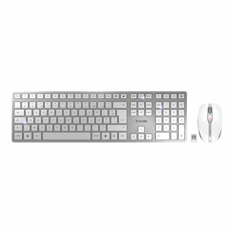 CHERRY DW 9100 SLIM FR Layout silber/weiß