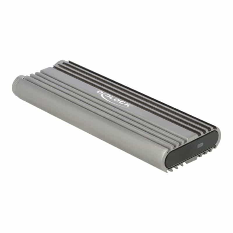 DELOCK Externes Gehäuse für M.2 NVMe PCIe SSD mit SuperSpeed USB 20Gbps USB 3.2 Gen 2x2 USB Type-C B