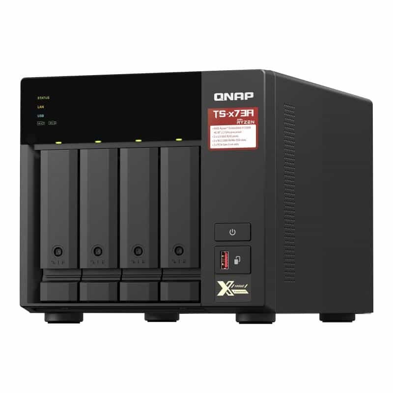 QNAP TS-473A - NAS-Server - 4 Schächte - SATA 6Gb/s - RAM 8 GB - 2.5 Gigabit Ethernet