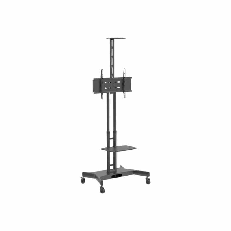 HAGOR HP Twin Stand Standsystem f Displays 32-55Zoll 81-140cm Rollenset und Stellfuesse im Lieferumf