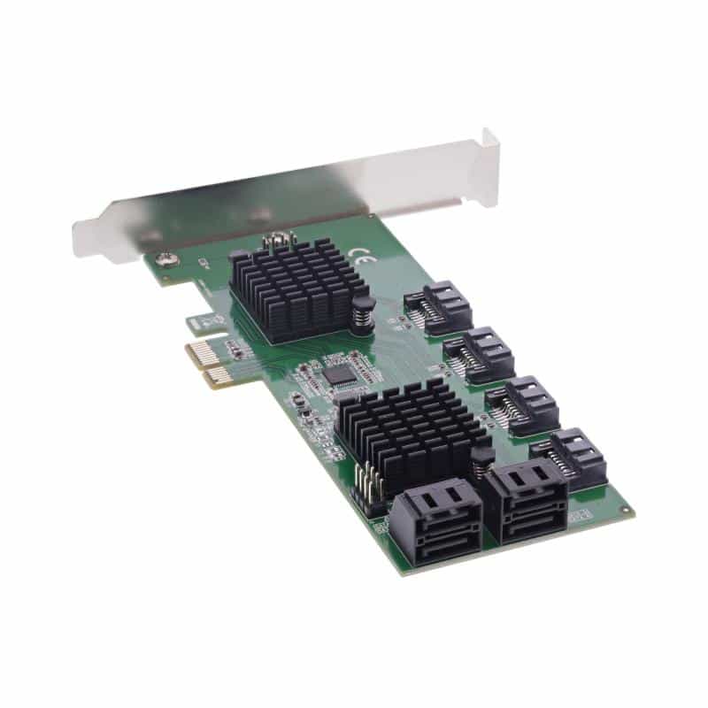 INLINE Schnittstellenkarte, 8x SATA 6Gb/s Controller, PCIe 2.0 (PCI-Express)