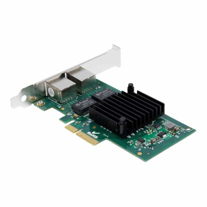 INTERTECH Gigabit PCIe Adapter Argus ST-727 x4 v2.0 Dual retail
