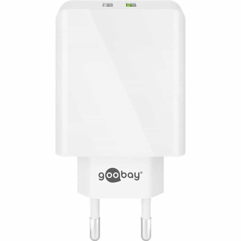GOOBAY USB 2Port 28W USB-A/QC3.0 wh | 44957