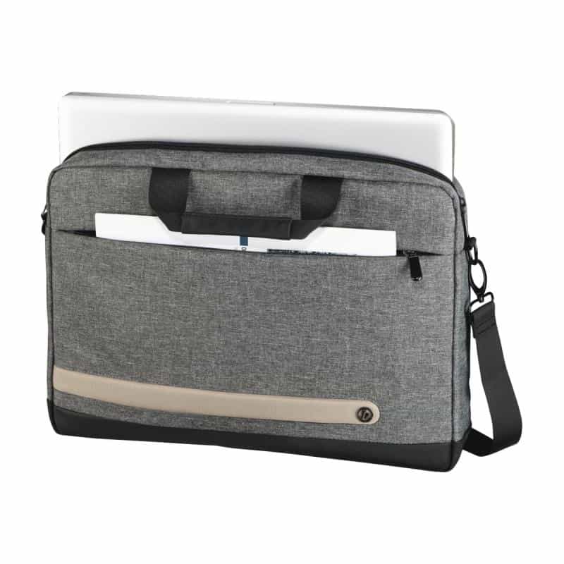 HAMA Laptoptasche Terra Kunstfaser grau
