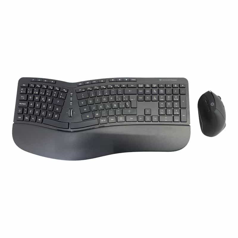 CONCEPTRONIC Wireless Keyboard+Mouse,ergo,Layout spanisch sw