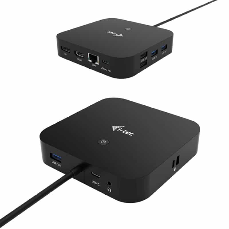 I-TEC USB-C Dual Display MST DS 1x DP 1x HDMI 1x GLAN 3x USB 3.0 2x USB 2.0 1x USB-C-Datei 1x Audi