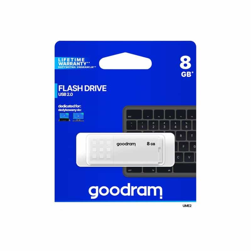 GOODRAM UME2 USB flash drive 8 GB USB Type-A 2.0 Wit