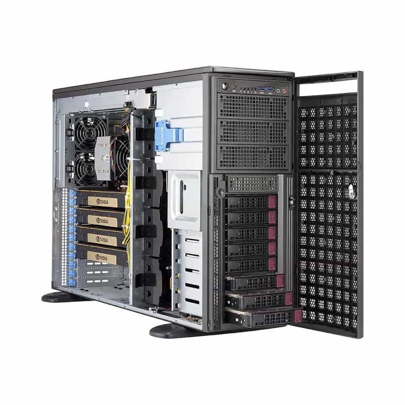 SUPERMICRO SYS-540A-TR PC/Workstation Barebone Full-Tower Schwarz Intel C621 (SYS-540A-TR)