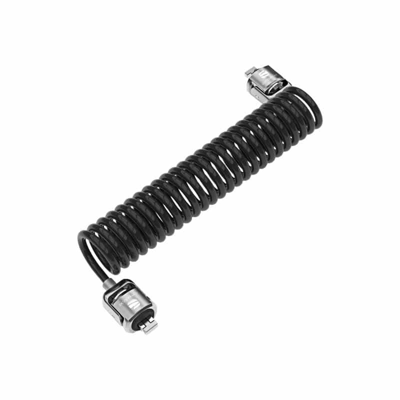 COMPULOCKS Dual Head Coiled Cable Keyed Lock - Sicherheitskabelschloss
