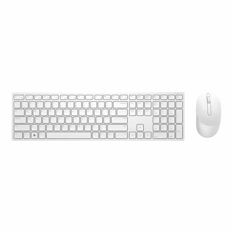 DELL Pro Wireless Keyboard and Mouse - KM5221W - German (QWERTZ) - White