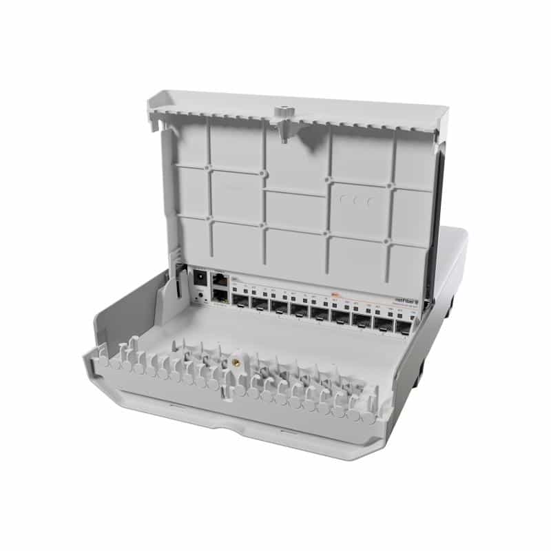 MikroTik netFiber 9 CRS310-1G-5S-4S+OUT 4x SFP+ 5x SFP 1x RJ45 PoE-In - 1 Gbps - Power over Ethernet