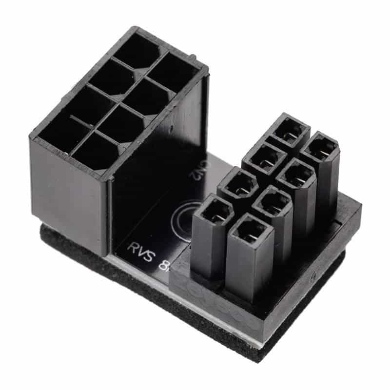 INLINE Netzteil - 8-poliger PCIe Power (M) bis 8-poliger PCIe Power (W) gewinkelt