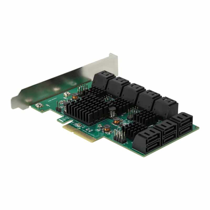 DELOCK 16 Port SATA PCI Express x4 Karte
