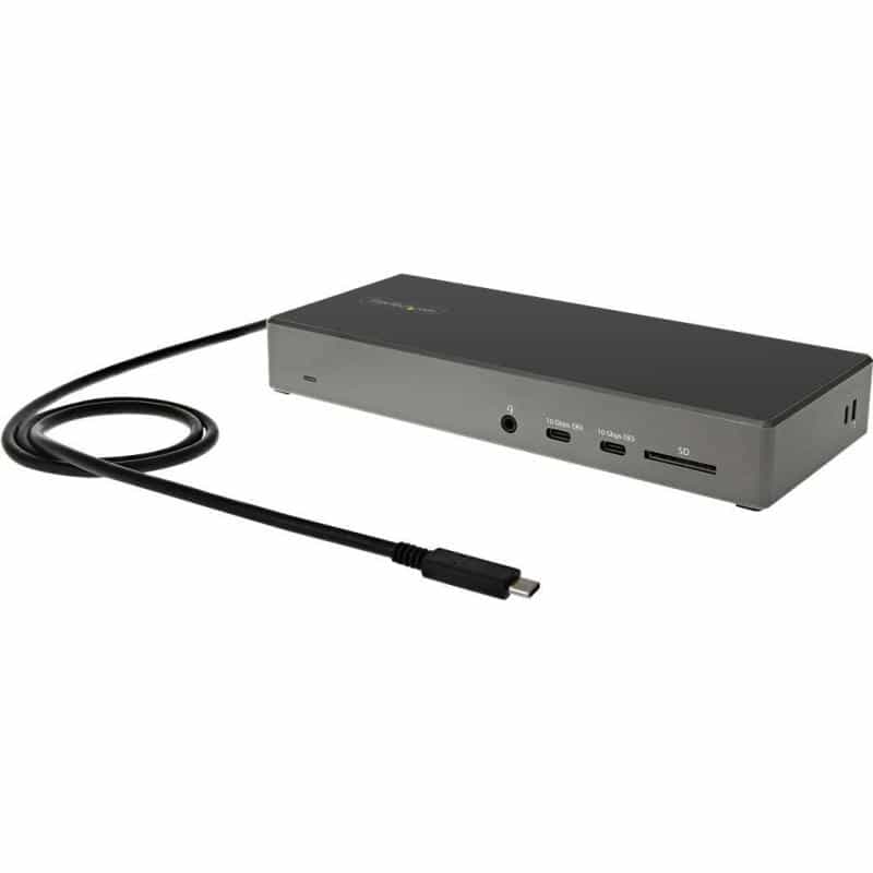 STARTECH.COM Dreifacher 4K-Monitor USB C-Dockingstation 100W Stromversorgung 2x DisplayPort 1.4 & HD