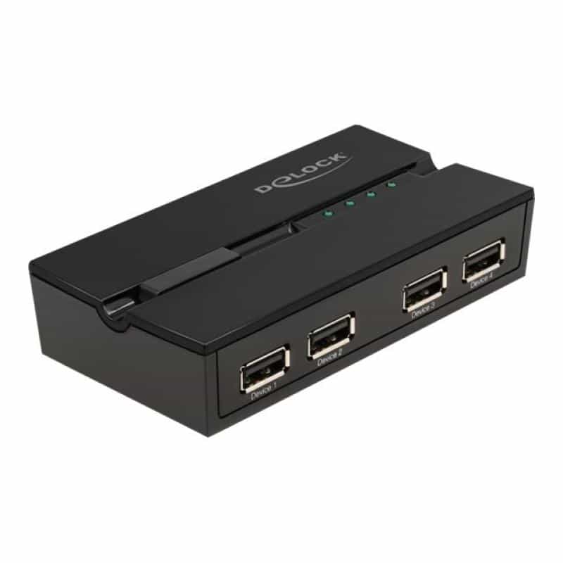 DELOCK USB 2.0 Switch für 4 PC an 4 Geräte