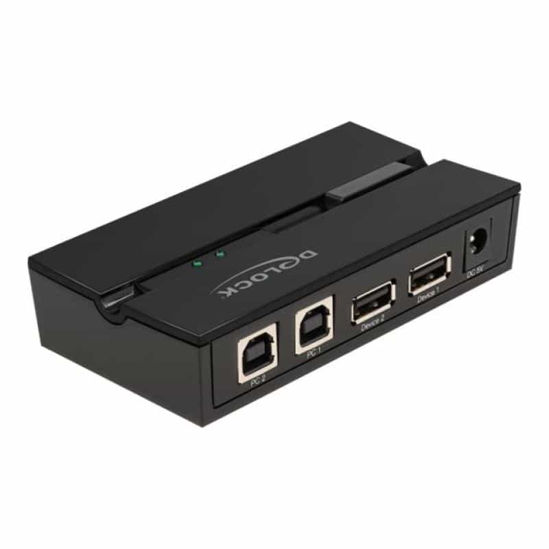 DELOCK USB 2.0 Switch für 2 PC an 2 Geräte