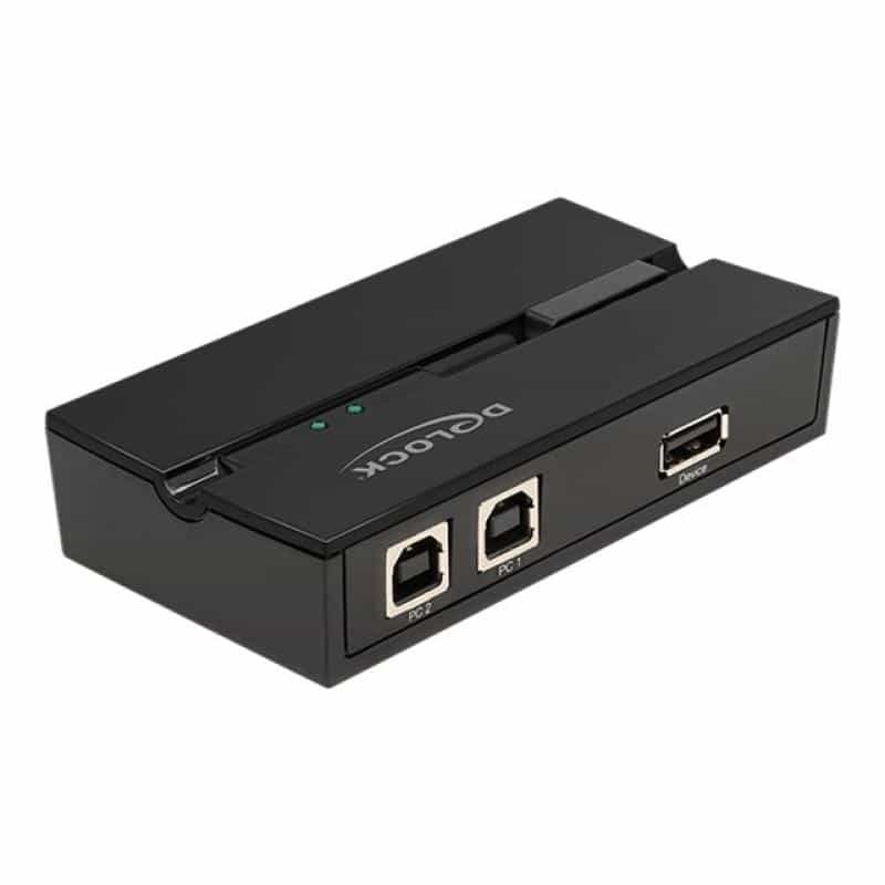 DELOCK USB 2.0 Switch für 2 PC an 1 Gerät