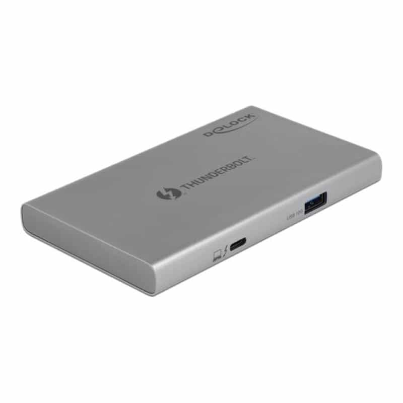DELOCK Thunderbolt 4 Hub 3 Port mit zusätzlichem SuperSpeed USB 10Gbps Typ-A Port - 8K