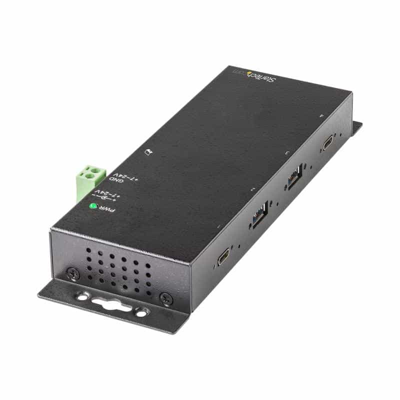 STARTECH.COM 4 Port USB C Hub 10 Gbit/s - Industrieller USB-C Hub aus Metall - 2x USB-C 2x USB-A - E