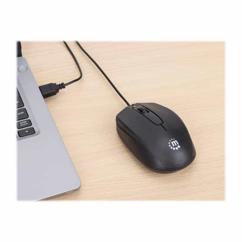 MANHATTAN Comfort II Optische USB-Maus schwarz MANHATTAN Comfort II Optische USB-Maus schwarz