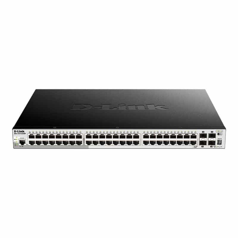 D-LINK 52-Port Smart Managed PoE+ Gigabit Stack Switch 4x 10Gdlink|green 3.0, 48x 10/100/1000Mbit/s