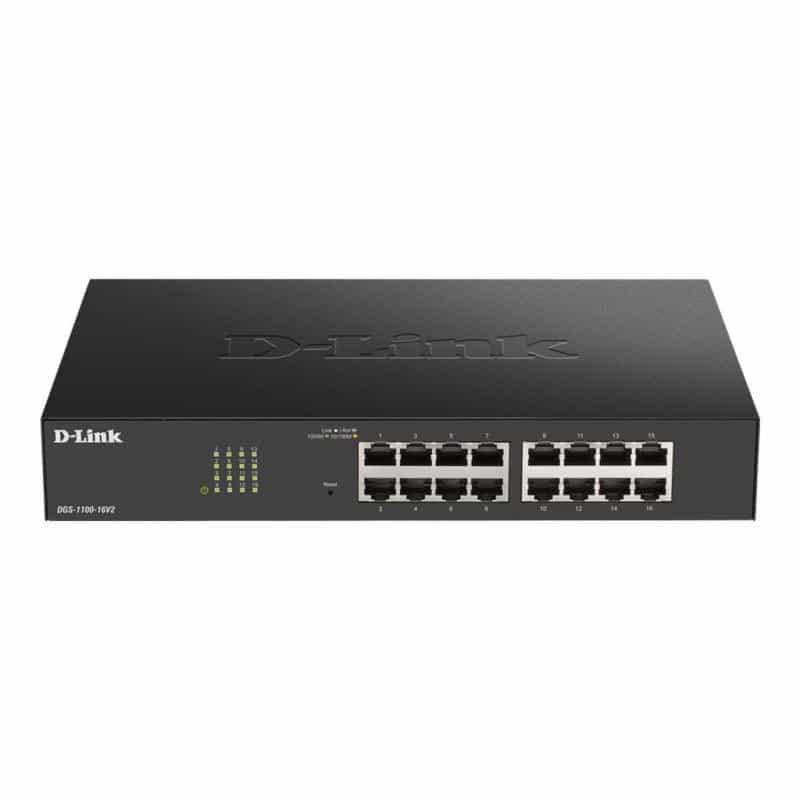 D-LINK 16-Port Layer2 Smart Gigabit Switch, 16x 10/100/1000Mbit/s TP (RJ-45) Port