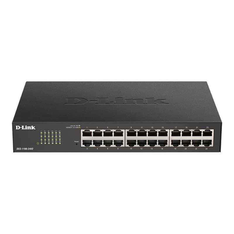 D-LINK 24-Port Layer2 Smart Gigabit Switch24x 10/100/1000Mbit/s TP (RJ-45) Port802.3x Flow Control,