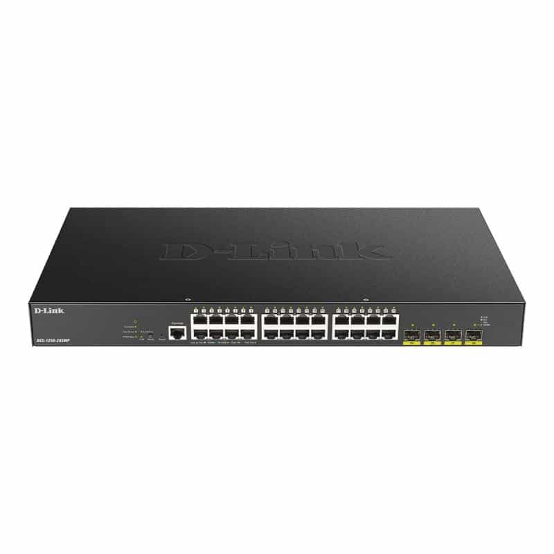D-LINK 28-Port Smart Managed PoE+ Gigabit Switch 4x 10G, dlink|green 3.0