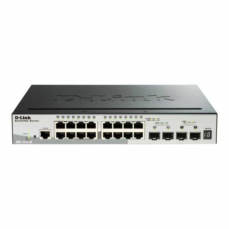 D-LINK 20-Port Smart Managed Gigabit Stack Switch 2x 10G, dlink|green 3.0