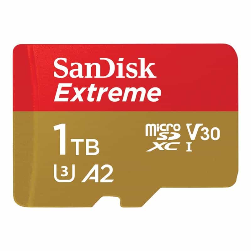 SANDISK Extreme 1TB microSDXC Speicherkarte Kit (2022) bis 190 MB/s,C10,U3,V30