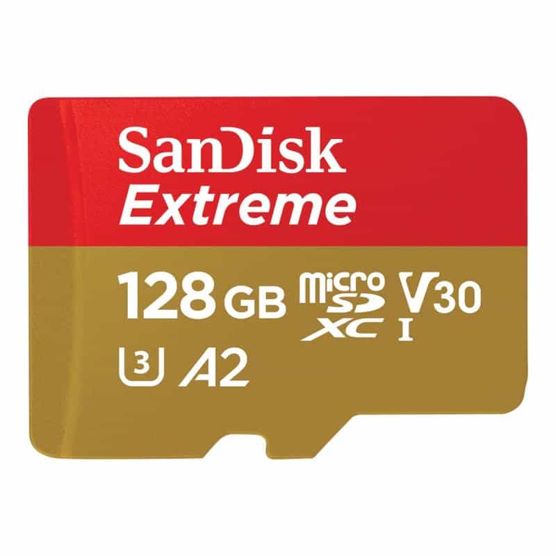 SANDISK Extreme 128GB microSDXC Speicherkarte Kit (2022) bis 190 MB/s,C10,U3,V30 SANDISK Extreme 128GB microSDXC Speicherkarte Kit (2022) bis 190 MB/s,C10,U3,V30