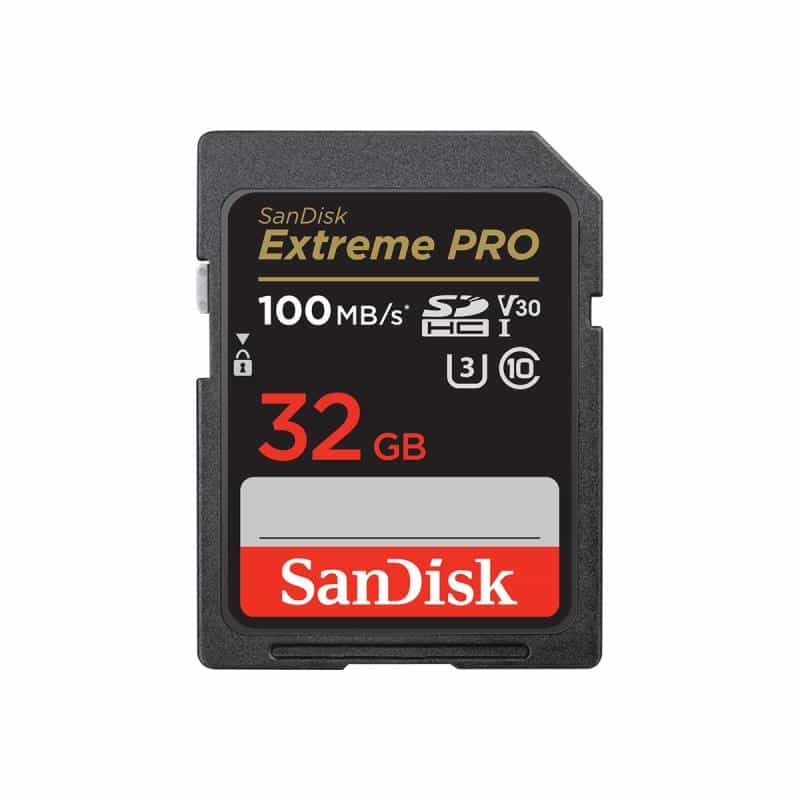 SANDISK Extreme Pro 32 GB SDHC Speicherkarte 2022 (bis 100 MB/s, Cl10, U3, V30)