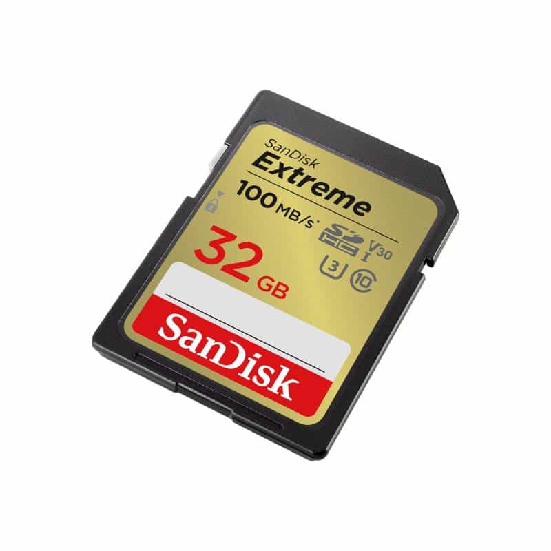 SANDISK Extreme 32 GB SDHC Speicherkarte 2022 (bis zu 100MB/s, Cl10, U3, V30)