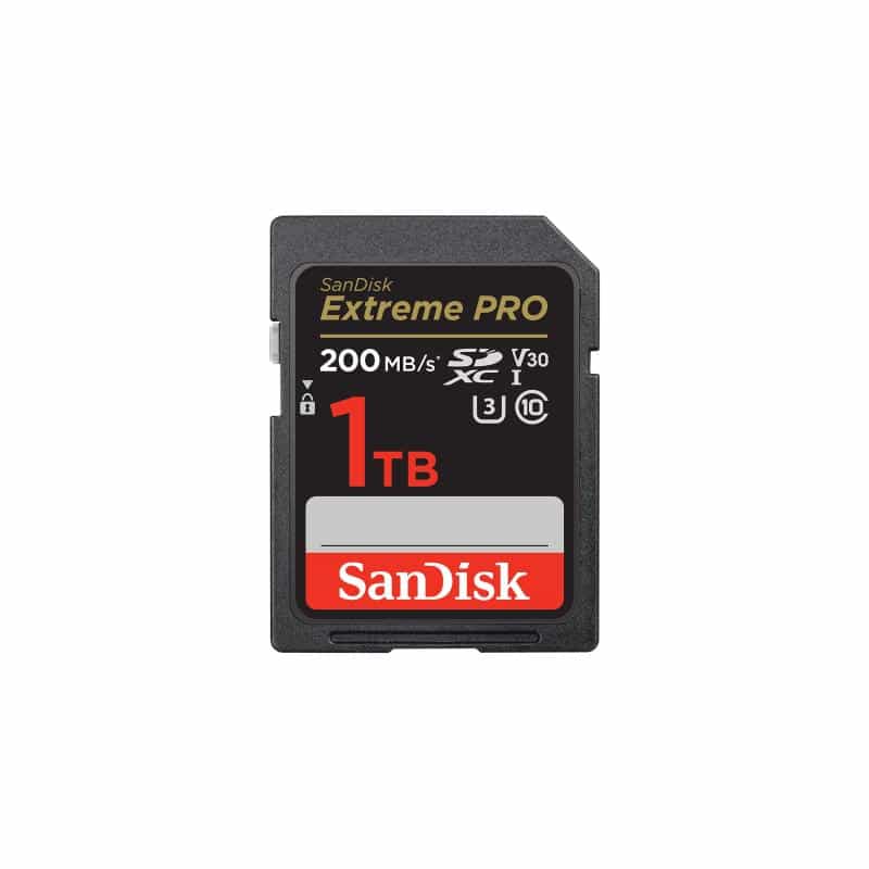 SANDISK Extreme Pro 1 TB SDXC Speicherkarte 2022 (bis 200 MB/s, Cl10, U3, V30)