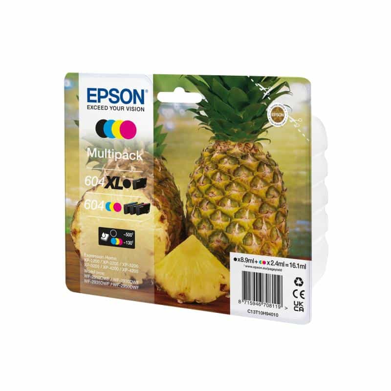 EPSON 604/604XL Multipack - 4er-Pack - XL (schwarz) + Standardkapazität