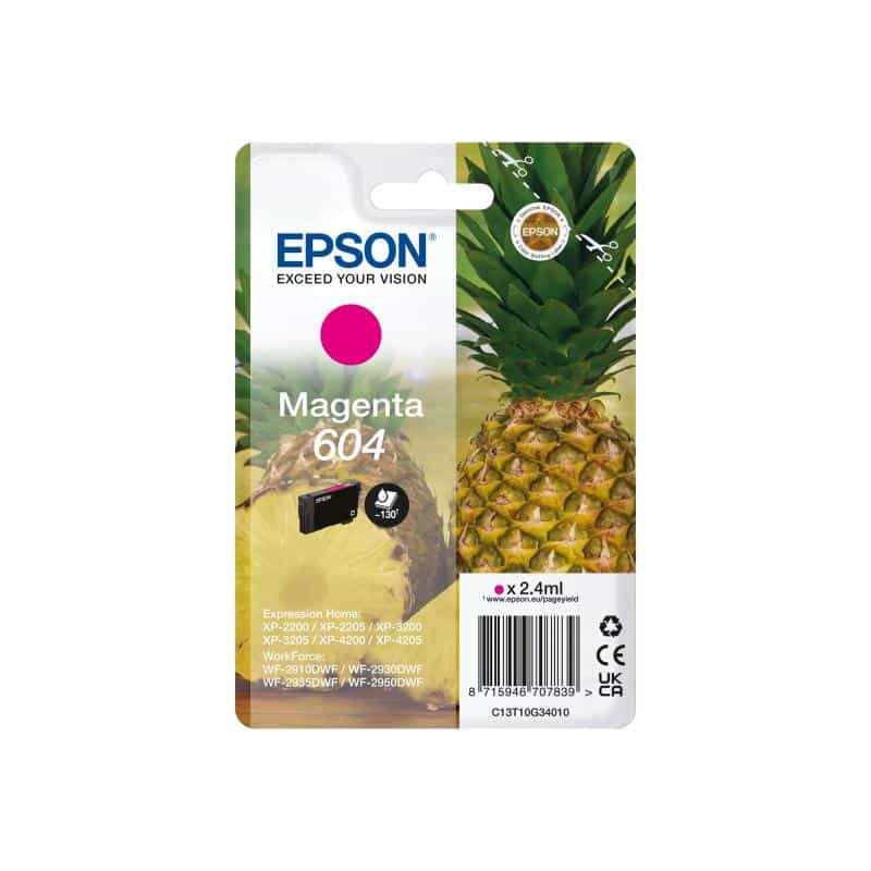 EPSON 604 - 2.4 ml - Magenta - original - Blister mit RF- / akustischem Alarmsignal