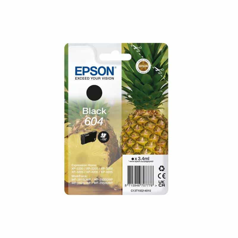 EPSON 604 Singlepack - 3.4 ml - Schwarz
