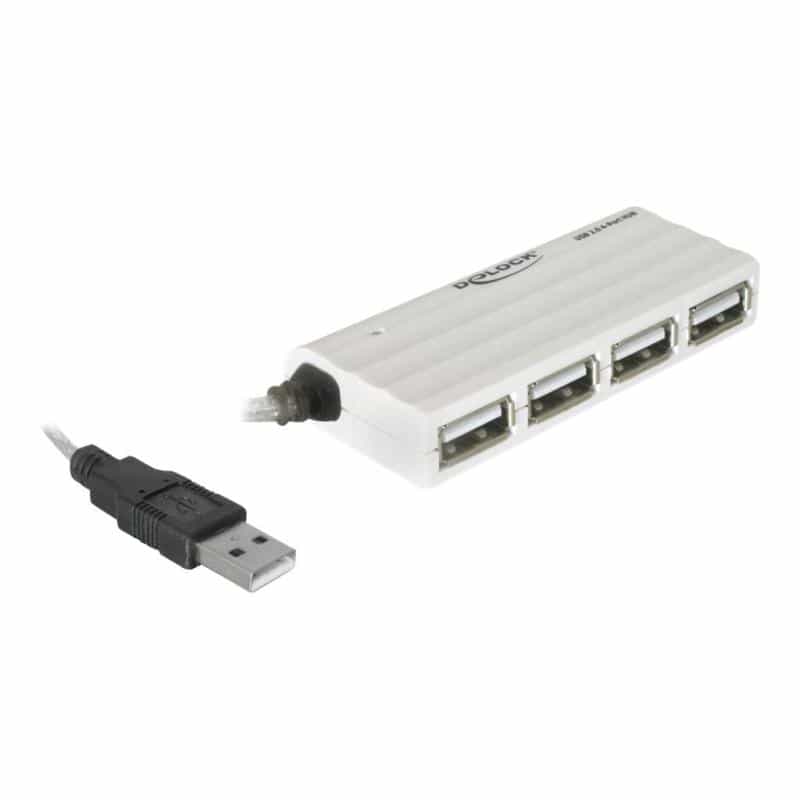 DELOCK HUB USB2.0 4 Port ext. ZSlimZ