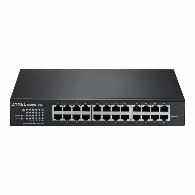 ZyXEL 24-Port GbE Smart Switch NebulaFlex,fanless