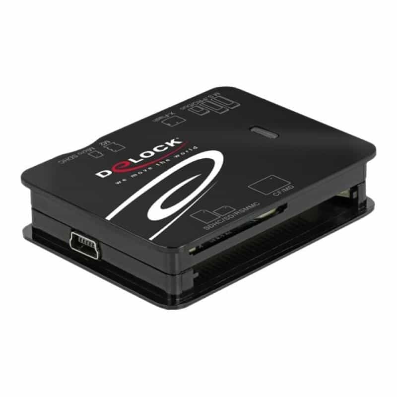 DELOCK USB 2.0 Card Reader für CF / SD / Micro SD / MS / xD / M2 Speicherkarten