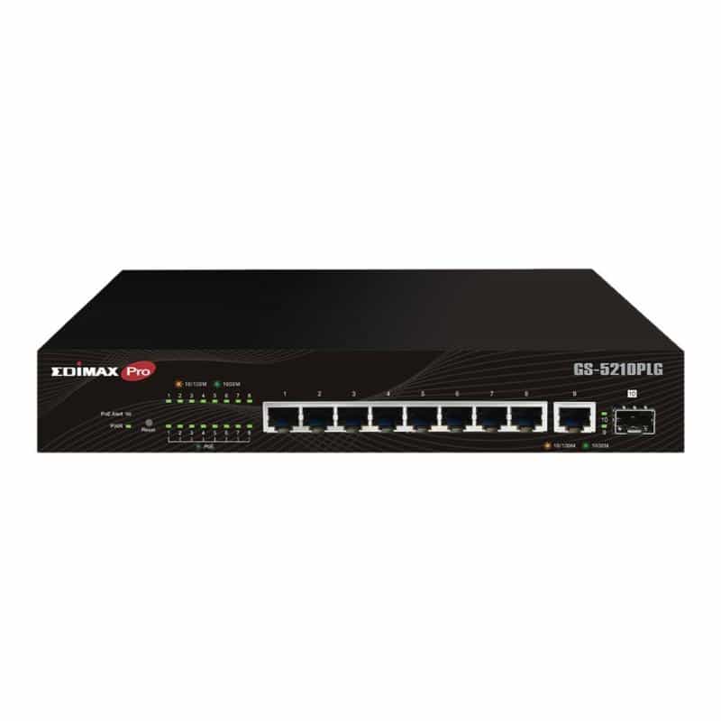 EDIMAX 10 Port Gigabit PoE+ Web Smart Managed Switch mit 100 Watt 10-Port Gigabit PoE+ Web Smart Swi