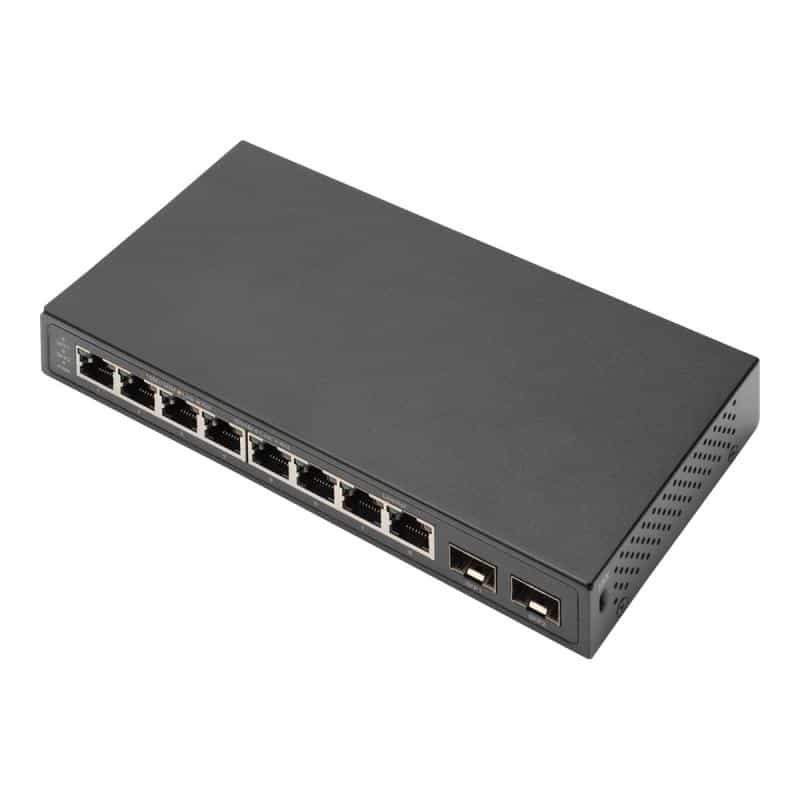 DIGITUS 8P +2SFP GE Switch 8x10/100/1000Mbit/s +2SFP Uplink Ports