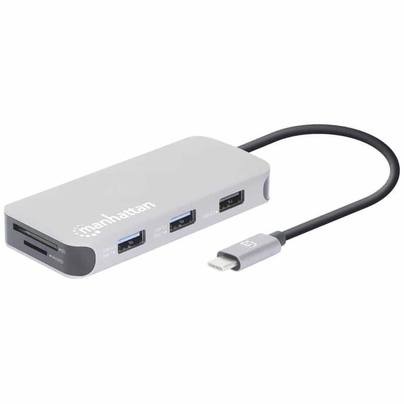 MANHATTAN USB-C 8-in-1 Dockingstation HDMI RJ45 3xUSB-A